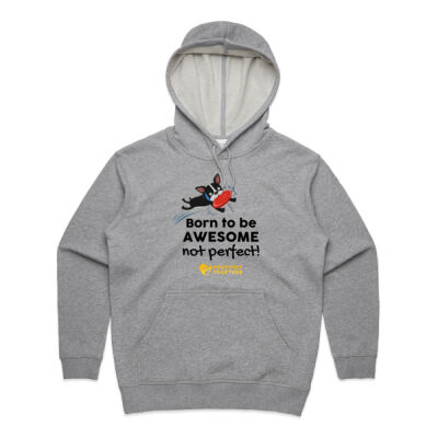 Born to be awesome DOG  - Womens Premium Hood Thumbnail