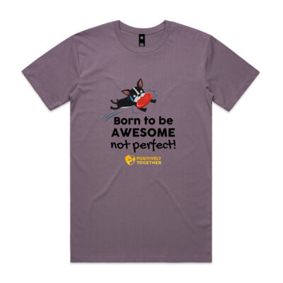 Born to be awesome DOG  - Mens Staple T shirt Thumbnail